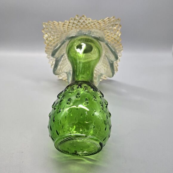 Folk Art Glass Mushroom 11" Tall Home Decor Lawn Ornament - Picture 7 of 8